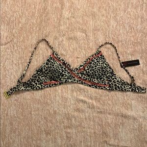 Wrap around cheetah swimsuit